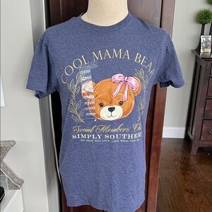 Simply Southern Cool Mama Bear Kids T-Shirt - Navy